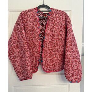 Xirena NWOT. Soft Reversible Pink Quilted Cropped Jacket. OS.